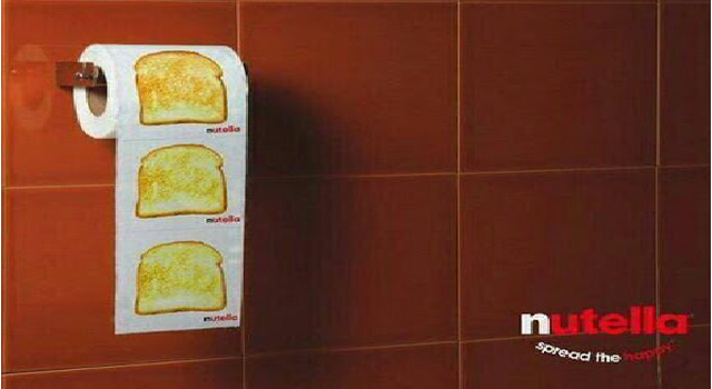 Funny Nutella toilet paper at PMSLweb.com