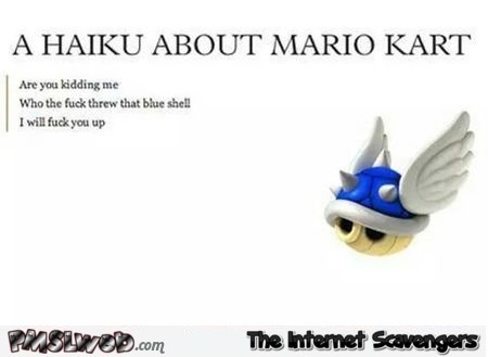 Funny haiku about Mario kart at PMSLweb.com