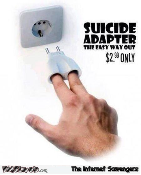 Funny suicide adapter at PMSLweb.com
