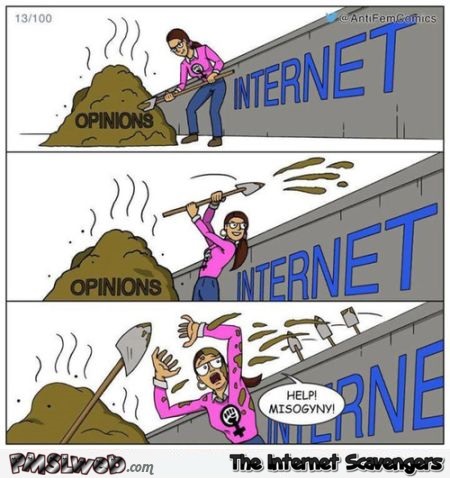 Funny opinions on internet cartoon