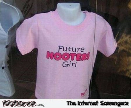 Future hooters girl t-shirt