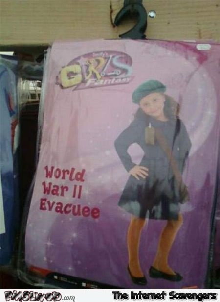 World war 2 evacuee costume @PMSLweb.com