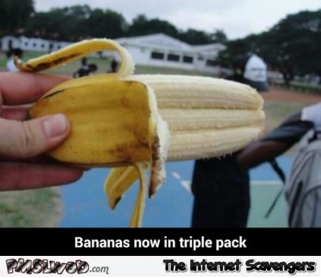 Funny triple banana at PMSLweb.com