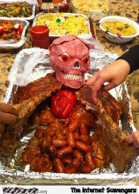 Halloween meat tray @PMSLweb.com