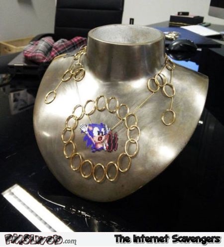 Using Sonic to sell jewelry humor