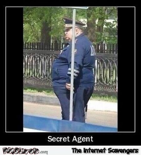 Funny secret agent at PMSLweb.com