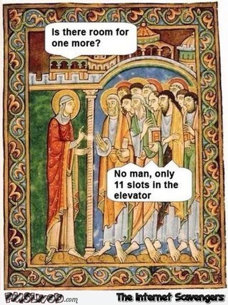 Medieval elevator humor at PMSLweb.com