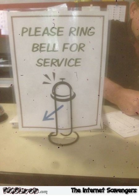 Funny ring bell fail @PMSLweb.com