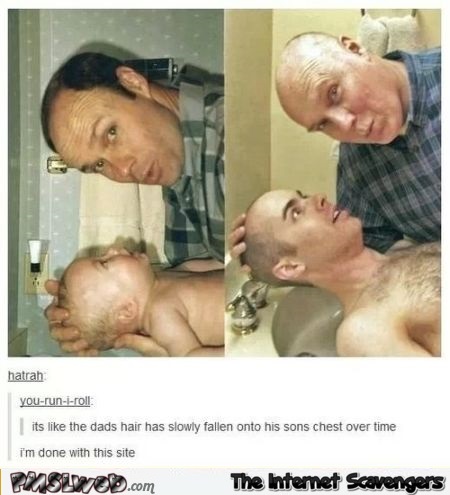 Funny father and son before and after – TGIF funny pics at PMSLweb.com