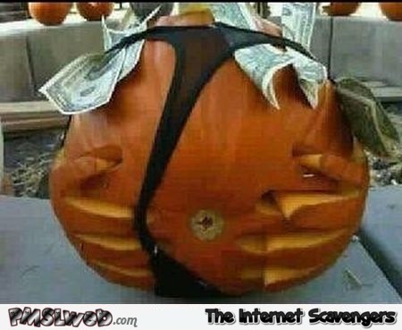 Naughty Halloween pumpkin design @PMSLweb.com