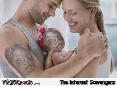 Funny baby tattoo fail @PMSLweb.com