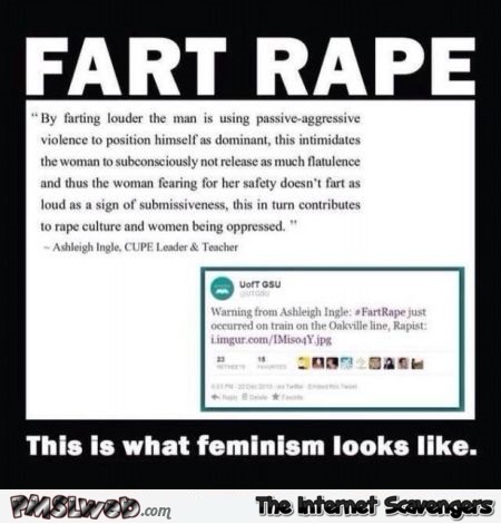 Fart rape funny feminism @PMSLweb.com