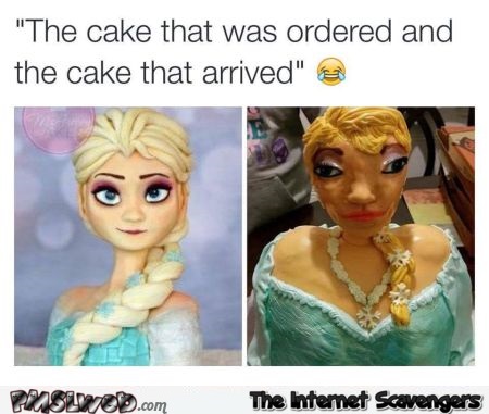 Disney Frozen cake fail @PMSLweb.com