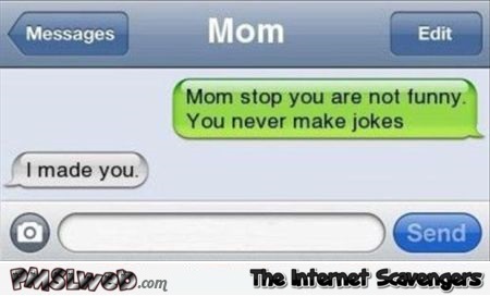 Mom humor on iPhone – Tuesday craze @PMSLweb.com