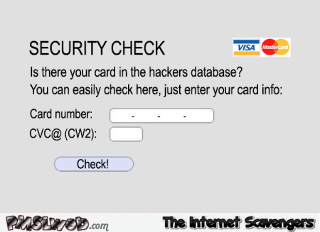 Funny hacker security check