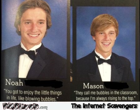 Funny ambiguous yearbook statements @PMSLweb.com
