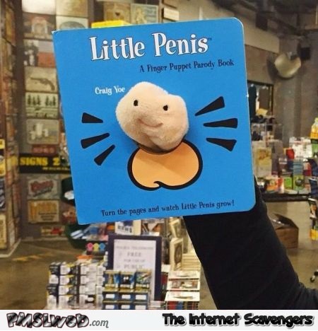 Little penis finger pop up book – Sunday funnies @PMSLweb.com