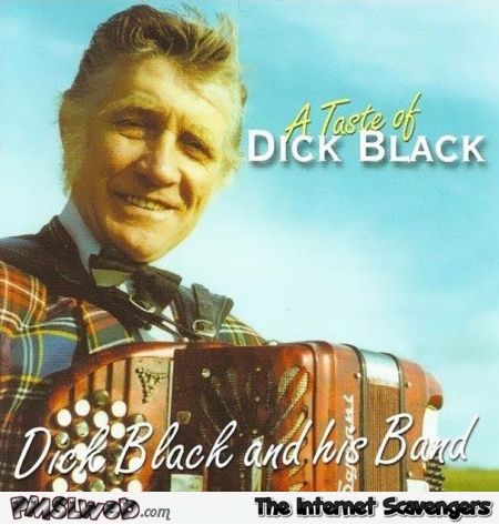 A taste of dick black WTF album cover @PMSLweb.com