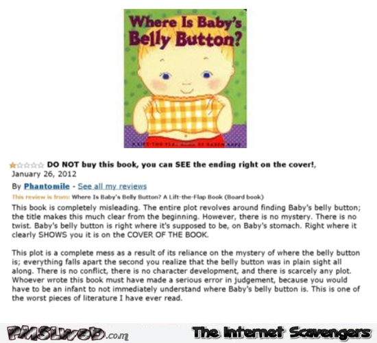 Funny where is baby’s belly button book review – Crazy Friday @PMSLweb.com