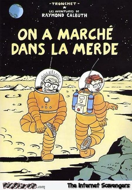 On a marché dans la merde parodie Tintin @PMSLweb.com