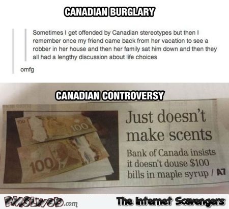 Canadian humor @PMSLweb.com