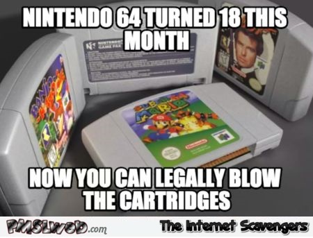 Nintendo 64 turns 18 meme @PMSLweb.com