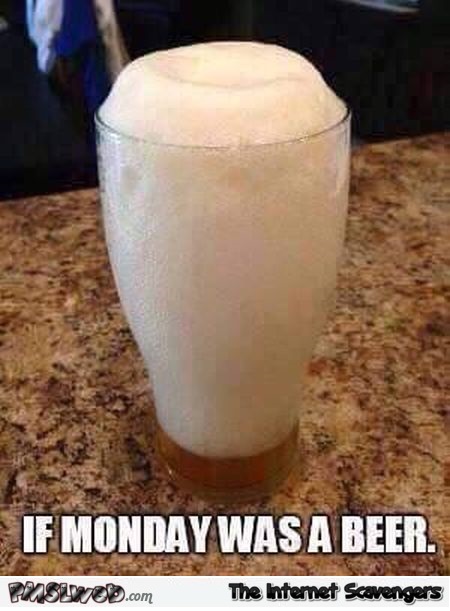 If Monday was a beer meme – Hilarious pictures @PMSLweb.com