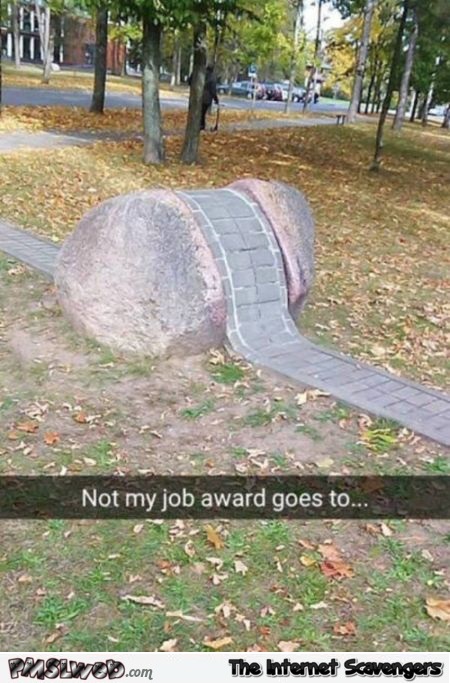 Funny not my job award