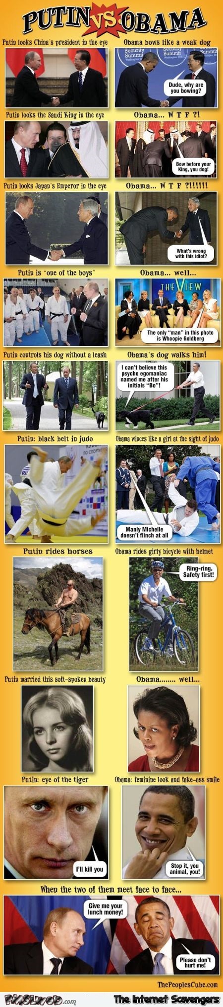 Funny Putin versus Obama @PMSLweb.com