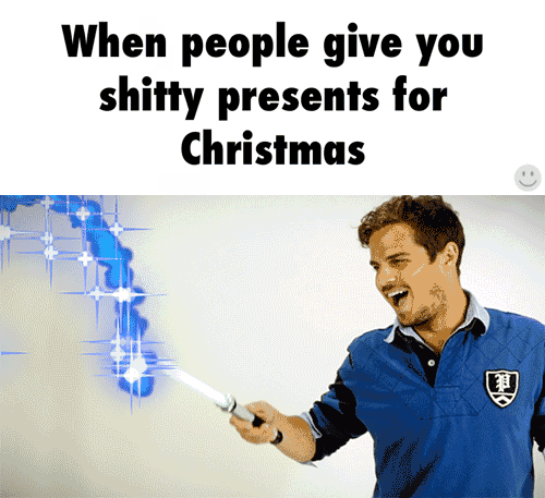 When people give you shitty gifts at Christmas @PMSLweb.com