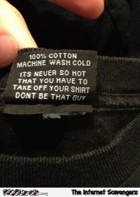 Funny don’t be that guy T-shirt label