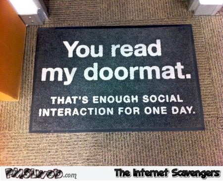 Funny sarcastic doormat