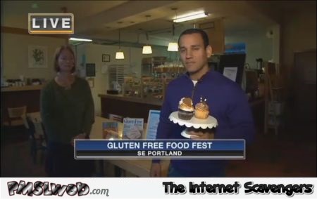 Gluten free food fest humor @PMSLweb.com