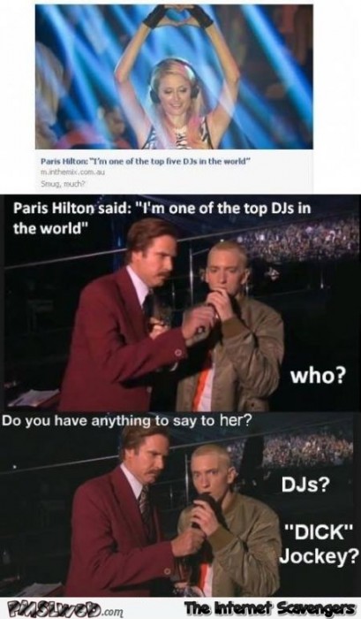 Eminem about Paris Hilton’s DJ skills