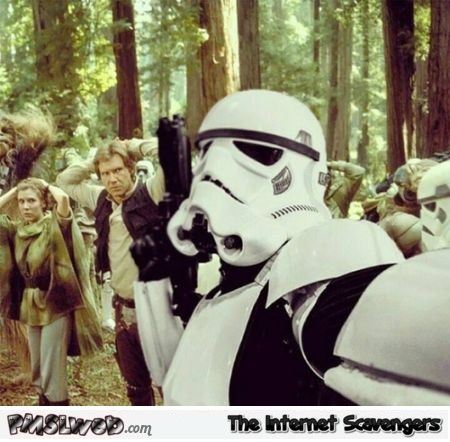 Funny Storm trooper selfie @PMSLweb.com