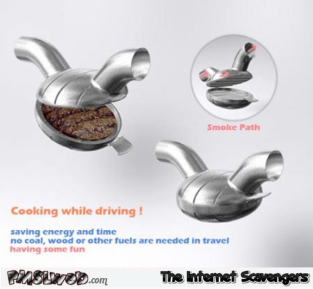 Cooking while driving gadget