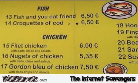 Eat your friend menu translation fail