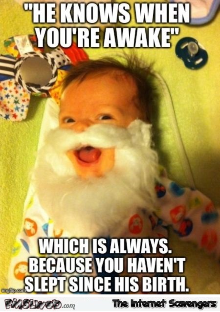 Funny baby Christmas meme @PMSLweb.com