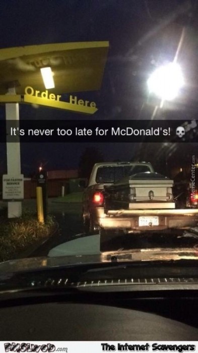 It’s never too late for McDonalds humor