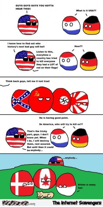 Funny Polandball America and the next enemy