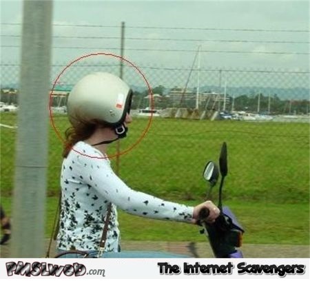 Funny helmet fail – Hilarious pictures @PMSLweb.com