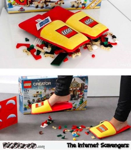 Lego slippers @PMSLweb.com