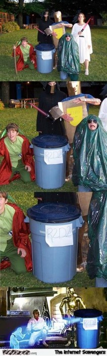 Hilarious R2D2 costume fail