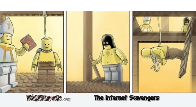 Funny lego hanging cartoon – Hump day fun @PMSLweb.com