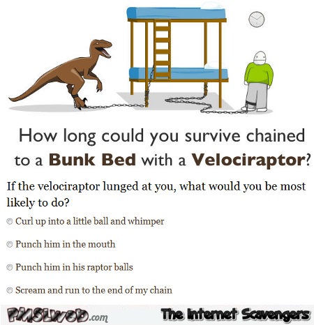 Funny velociraptor quiz