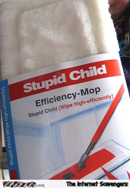 Stupid child mop