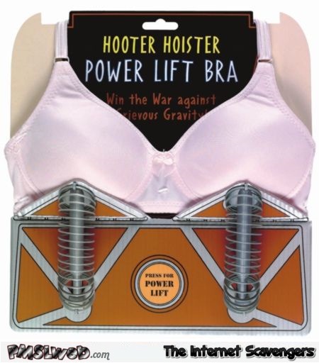 Funny power lift bra