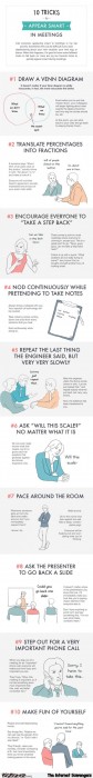 Ten tricks to look smart in meetings
