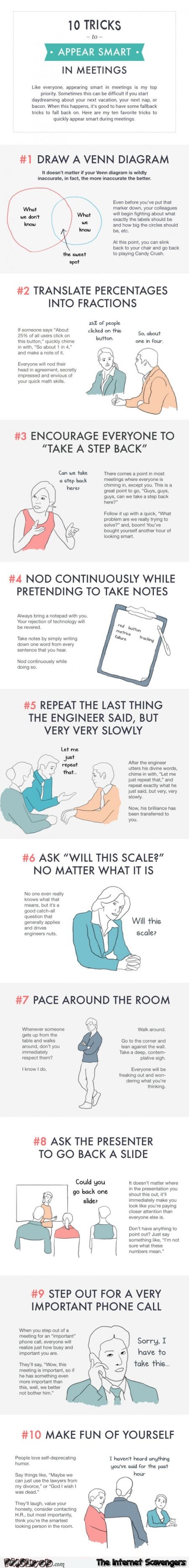 Ten tricks to look smart in meetings @PMSLweb.com