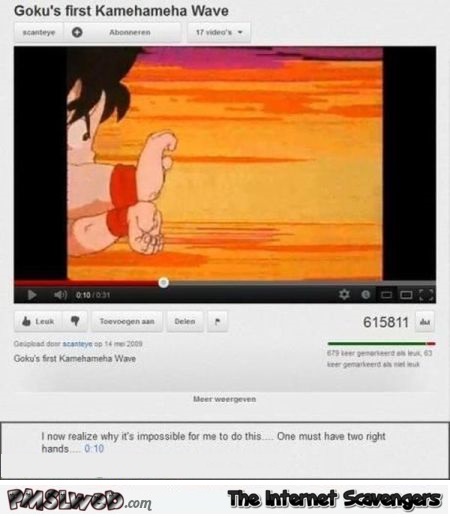Funny Goku has two right hands – Silly Sunday @PMSLweb.com